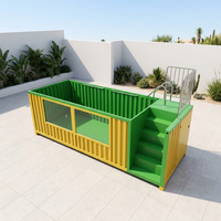 Piscine pour enfants de luxe en acier pour jardin, avec finition intérieure antidérapante, adaptée à tous