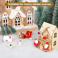 Couverture de neige artificielle douce et épaisse pour Noël