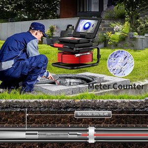 Cámara de Inspección de Tuberías Autonivelante de 30m, Endoscopio de Drenaje y Alcantarillado con Pantalla IPS de 10 Pulgadas y 1080P, Grabadora DVR, Cable de 5mm y Contador de Metros - Product Image 4