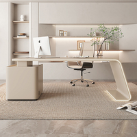 Bureau de direction de style crème haut de gamme Design élégant Bureau d'éclairage du superviseur du directeur exécutif