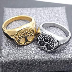 แฟชั่นเครื่องประดับแหวนสำหรับผู้หญิงเครื่องประดับแหวนสแตนเลสเครื่องประดับแหวนเครื่องประดับชุบทองแหวนหมั้นบาเกอันิลโล - Product Image 3