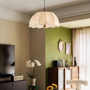 Vintage American <b>Style</b> Pendant Light Round E26 LED Single <b>Head</b> Chandelier For Home Dining Room Bedroom Lighting - Product Image 2