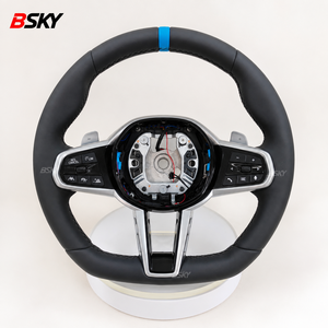 Volante Personalizzato per BMW Serie F10 E92 F20 E46 F32 F30 E60 E90 E87 540i F36 330i 328i Sport F82 <span class=keywords><strong>G20</strong></span> <span class=keywords><strong>G30</strong></span> - Product Image 3