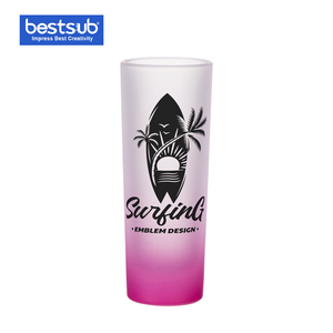 Bestsub 3oz taza de gradiente de Color de arco iris naranja bebiendo café disparó conjunto de cristal <span class=keywords><strong>a</strong></span> <span class=keywords><strong>granel</strong></span> - Product Image 4