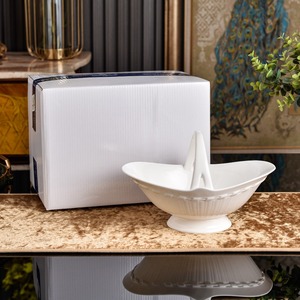 Hot Selling Plain White Flower Creative Irregular Plate Deep Plate Salad Bowl Home Restaurant Simple Tableware <b>Set</b> - Product Image 1