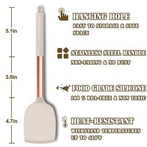 Wholesale Rose Gold Handle <b>Silicone</b> Kitchen Utensil Set Cookware Safe Cooking Baking <b>Tools</b> with Storage Bucket - Product Image 3
