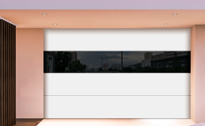 <span class=keywords><strong>Puerta</strong></span> de <span class=keywords><strong>garaje</strong></span> automática de aluminio negro moderno listón de montaje empotrado australiano con <span class=keywords><strong>motor</strong></span> de rejilla precio al por mayor para villas - Product Image 3