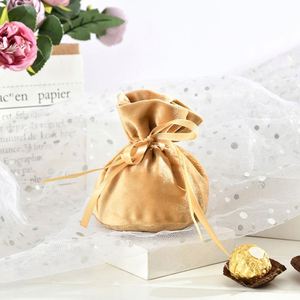 Bolsa de Regalo Personalizada de Gran Capacidad para Joyería, Material Flocado, con Cordón, Flexible, 13.5x10cm, Venta Caliente - Product Image 3