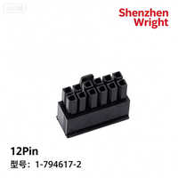 Connecteur femelle haute fiabilité TE 1-794617-2 pour boîtier de câblage 12P 3mm pour équipements d'alimentation et de signalisation, accessoires de terminaison