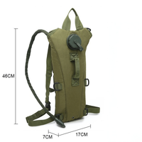 Sac à dos d'hydratation tactique 20-36L imperméable camouflage avec système Molle, fermeture éclair, sac à eau en nylon pour randonnée en extérieur