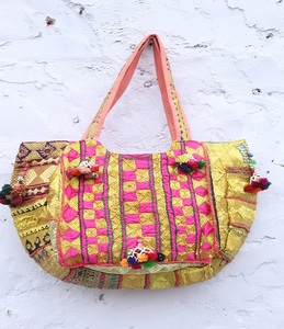 Indian Style Banjara Bag Vintage Hobo Sling Ethnic Hand Embroidered Two <b>Straps</b> Waterproof Large Capacity <b>Shoulder</b> Bag Purse - Product Image 1