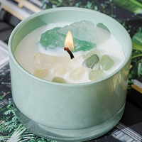 Vela Aromática de Lujo de Marca Privada, Hecha con Cera de Soya, en Frasco de Vidrio |   Juego de Regalo de Decoración para el Hogar con Logotipo y Empaque Personalizados al por Mayor