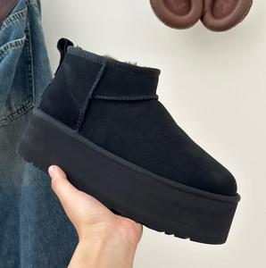 Bottes de neige chaudes pour l'hiver, vente chaude, plateforme haute de 5 cm, bottes de neige classiques en laine de haute qualité - Product Image 2