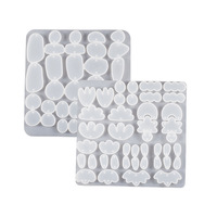 Moules en silicone classiques pour boucles d'oreilles en résine époxy