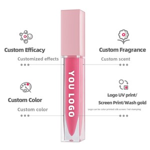 Brillo Labial <span class=keywords><strong>de</strong></span> Larga Duración Sin Marca, Al Por Mayor, Vegano, Mate, Brillante, Resistente al Agua, Voluminizador <span class=keywords><strong>de</strong></span> Labios, Empaque Personalizado para Brillo Labial - Product Image 2