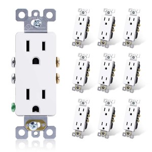 <span class=keywords><strong>Presa</strong></span> Elettrica Decorativa 15A 125V Standard a 2 Poli 3 Fili Resistente alle Manomissioni - Product Image 4