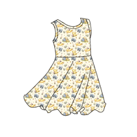 Ensemble de vêtements de sport décontractés pour fillette, style maille, avec impression personnalisée Sprout, taille élastique, antibactérien