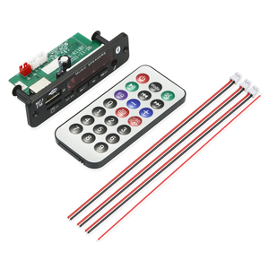 Papan dekoding MP3 mobil DC 12V/18V, Amplifier Audio DIY pemutar MP3 <span class=keywords><strong>Bluetooth</strong></span> 5.0 modul Radio FM TF 3.5mm mikrofon kartu nirkabel - Product Image 1