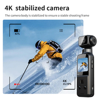 Kamera Saku Anti Air 4K 5K WIFI, Portabel Anti-goyang, Dapat Diputar 270 Derajat, Perekam Vlog, Kamera Olahraga dengan Mikrofon