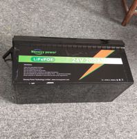 Batterie LiFePO4 24V 25.6V 200Ah 300Ah à décharge profonde pour système solaire, remorque, sécurité, caméra CCTV
