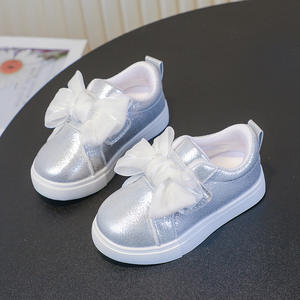 Детские блестящие низкие кеды JHT в корейском стиле для девочек, осенние, с бантом, спортивные, на мягкой подошве, повседневные, экспортные - Product Image 6