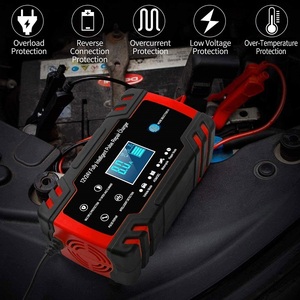 Chargeur de batterie au plomb 12V 24V <span class=keywords><strong>Moto</strong></span> Camion Tondeuse à gazon Bateau Marine 12V 24V 8A Chargeur de batterie de voiture automatique Maintien - Product Image 4