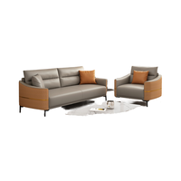 Ensemble de canapé de bureau moderne et simple Combinaison de table basse pour hôtel de réception ou petite entreprise