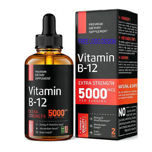 Grosir Logo Kustom Suplemen <span class=keywords><strong>Vitamin</strong></span> <span class=keywords><strong>B12</strong></span> Sublingual Organik <span class=keywords><strong>Vitamin</strong></span> <span class=keywords><strong>B12</strong></span> untuk Suasana Hati Energi & Metabolisme 60Ml - Product Image 1