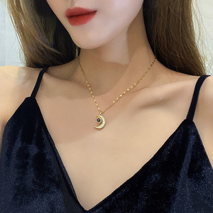 Collar con Colgante de Proyección de Luna en 100 Idiomas <span class=keywords><strong>Te</strong></span> <span class=keywords><strong>Amo</strong></span>, <span class=keywords><strong>para</strong></span> Mujer, Cadena de Clavícula de Acero Inoxidable de Lujo que No se Destiñe - Product Image 5