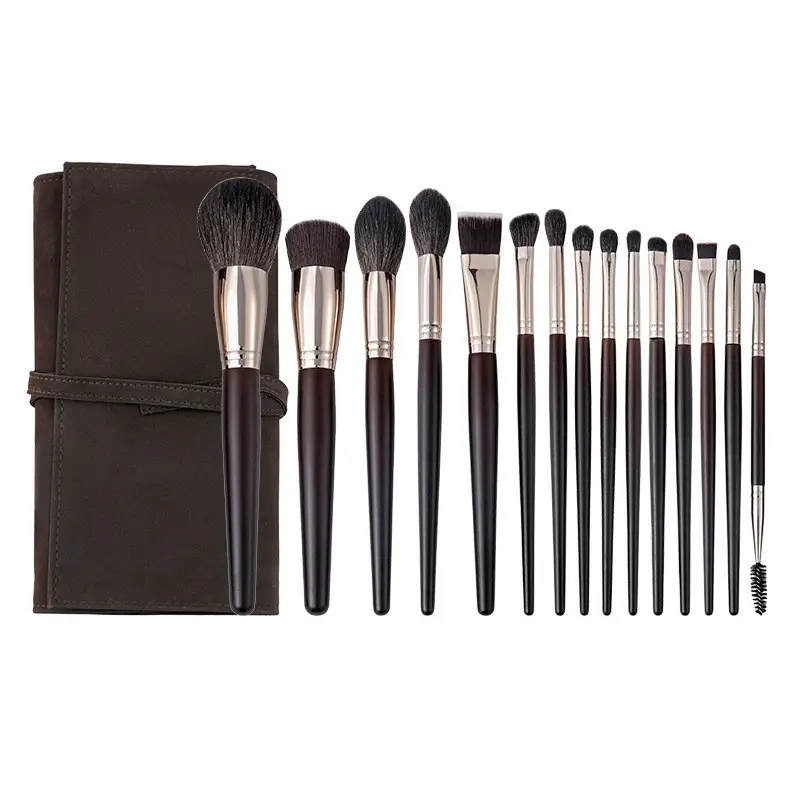 Cao cấp tùy chỉnh trang điểm bàn chải 15-Piece Set