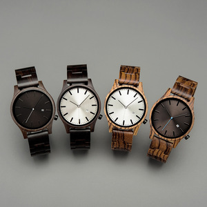 <span class=keywords><strong>Reloj</strong></span> de pulsera de madera para hombre, cronógrafo de cuarzo, marca privada, barato, en línea - Product Image 6