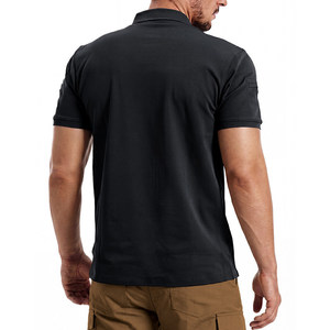 SF32 Polo d'été noir à manches courtes pour hommes, décontracté et respirant - Product Image 6