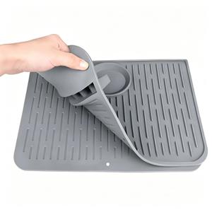 Customizable Foldable Multi-Functional Drainage Mat Kitchen Ladle <b>Rack</b> Silicone Bowl <b>Dish</b> Holder Spoons Stir-Fry Spatulas - Product Image 2