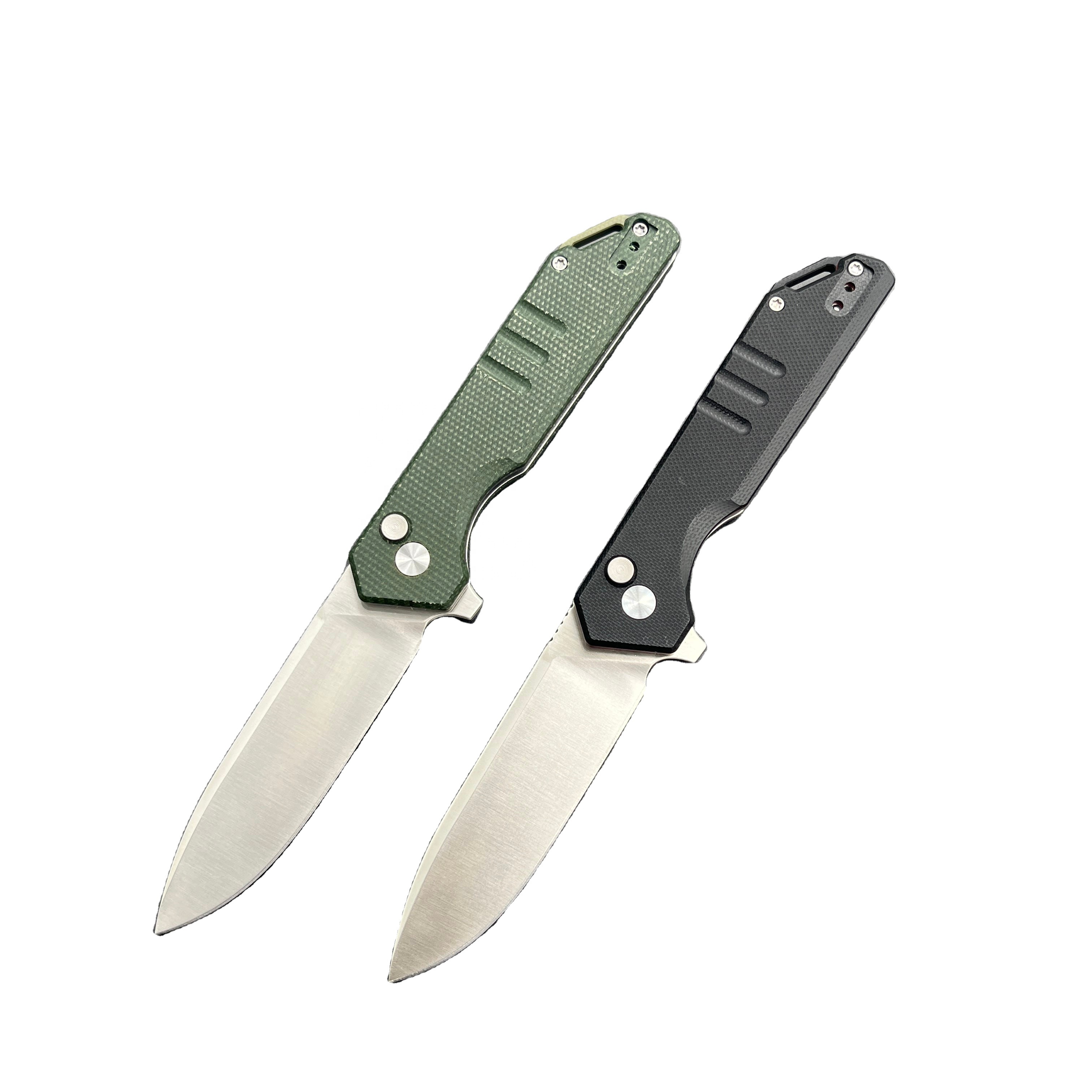 Прямые продажи с фабрики, настраиваемый складной карманный нож G10/Micarta с ручкой для охоты и рыбалки, доступен OEM/ODM