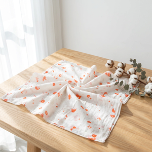 Tissu en coton Salt Shrink 80 g/m² à motif éclaboussures d'orange, sans repassage, en stock, <span class=keywords><strong>pour</strong></span> robe, chemisier, haut, largeur 50 pouces - Product Image 1
