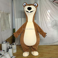 Funtoys-Costume de Mascotte Ours Paresseux et Écureuil Personnaliser Zootopie Cosplay Cartoon Anime Fourrure Publicité Carnaval Halloween pour Adulte