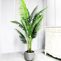 Palmier artificiel en plastique pour décoration intérieure/extérieure, écologique, durable, résistant à l'eau, 150 cm, décoration de la maison