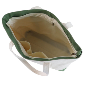 Sacs fourre-tout en toile robuste réutilisables de 10 L avec double poignée pour la plage, les voyages et les pique-niques, avec poche intérieure et motif lettres - Product Image 5