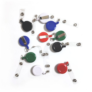 School Supplies Colorful Badge Holder Pull Reel Round YO-YO ID Card Clips for Nurse Doctor Work Student - Product Image 2