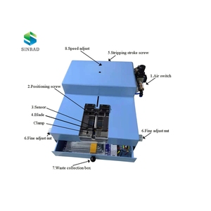 Manufacturer of multi-core <b>wire</b> pneumatic peeling machine Semi-automatic induction type thick and <b>thin</b> <b>wire</b> stripping machine - Product Image 6