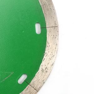 Yaofeng alat gergaji bundar 4 3/<span class=keywords><strong>8</strong></span> inci, pisau pemotong basah berlian kontinu 110mm untuk ubin marmer beton - Product Image 2