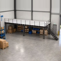 Plateforme en acier à grande capacité pour entrepôt, système de plateformes en acier pour stockage efficace en usine, plateforme de deuxième étage