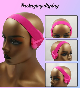 Tùy Chỉnh Tóc Giả Cài Đặt Headband Có Thể Điều Chỉnh Tan Chảy Xuống Cạnh Khăn Kết Thúc Tốt Đẹp Đàn Hồi Vòng Trái Tim Tai Bảo Vệ Muff Ren Tan Ban Nhạc - Product Image 4
