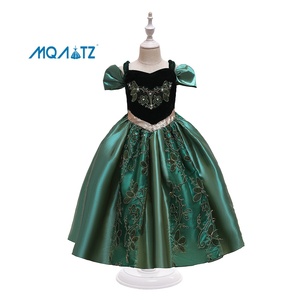 <span class=keywords><strong>Vestido</strong></span> de Satén de un Solo Hombro para Niñas con Bordado, <span class=keywords><strong>Vestido</strong></span> de Princesa para Niñas, Disfraz de Elsa para Halloween, Carnaval, Navidad - Product Image 1