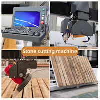 Scie à pont à pierre à 4 axes, coupe-pierre à 45 degrés, machine à couper les carreaux pour granit, marbre, plan de travail