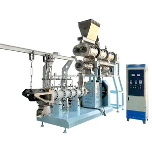 High Capacity Animal Chicken Wet Floatng Feed Pellet Making Machine 2ton/H Pet Food Twin-Screw Fish Feed Extruder Machine