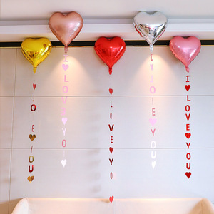 Ballon en aluminium en forme de cœur de 18 pouces pour mariage, anniversaire, Saint-Valentin, décoration de chambre, ballon d'amour, vente en gros - Product Image 4