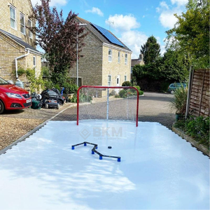 Синтетические ледовые плиты: легкая установка, пластиковый ледовый каток для самостоятельной сборки, для домашнего использования и тренировок по хоккею на заднем дворе - Product Image 6