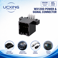 174049-2 WX-120D Connecteur de faisceau de câbles automobile 8-20 broches, angle droit 90 degrés, pas de 2,5 mm, 3A 12V, en stock, OEM ODM