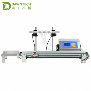 Máquina Automática de Llenado de Líquidos de 4 Cabezas con Transportador para Botellas de Vino, Bebidas, Salsa de Soya y Latas de Vidrio - Product Image 1